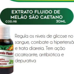 EXTRATO FLUIDO MELÃO SÃO CAETANO 30ml - RAC NATURE